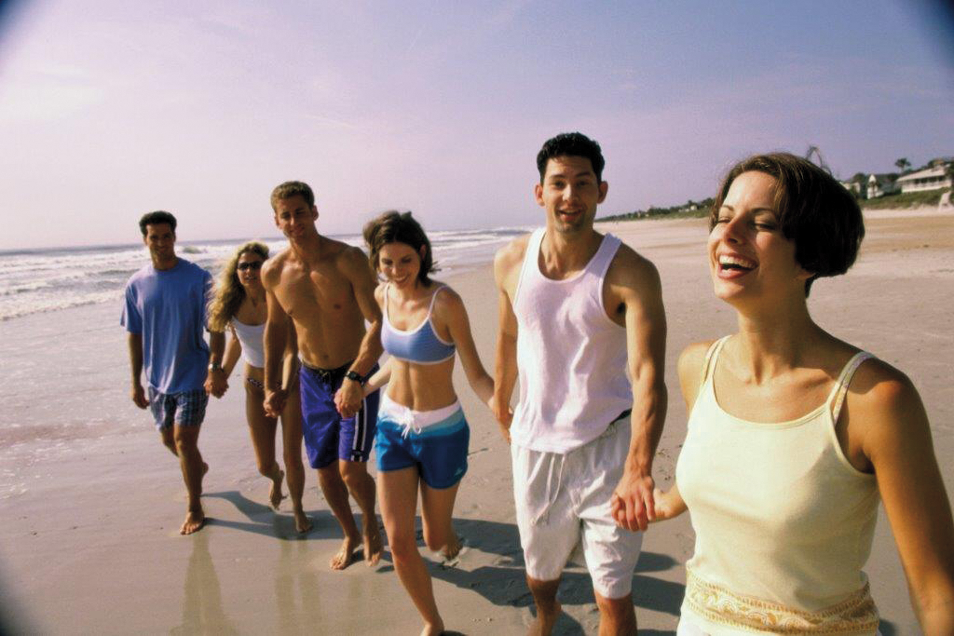 Team am Strand